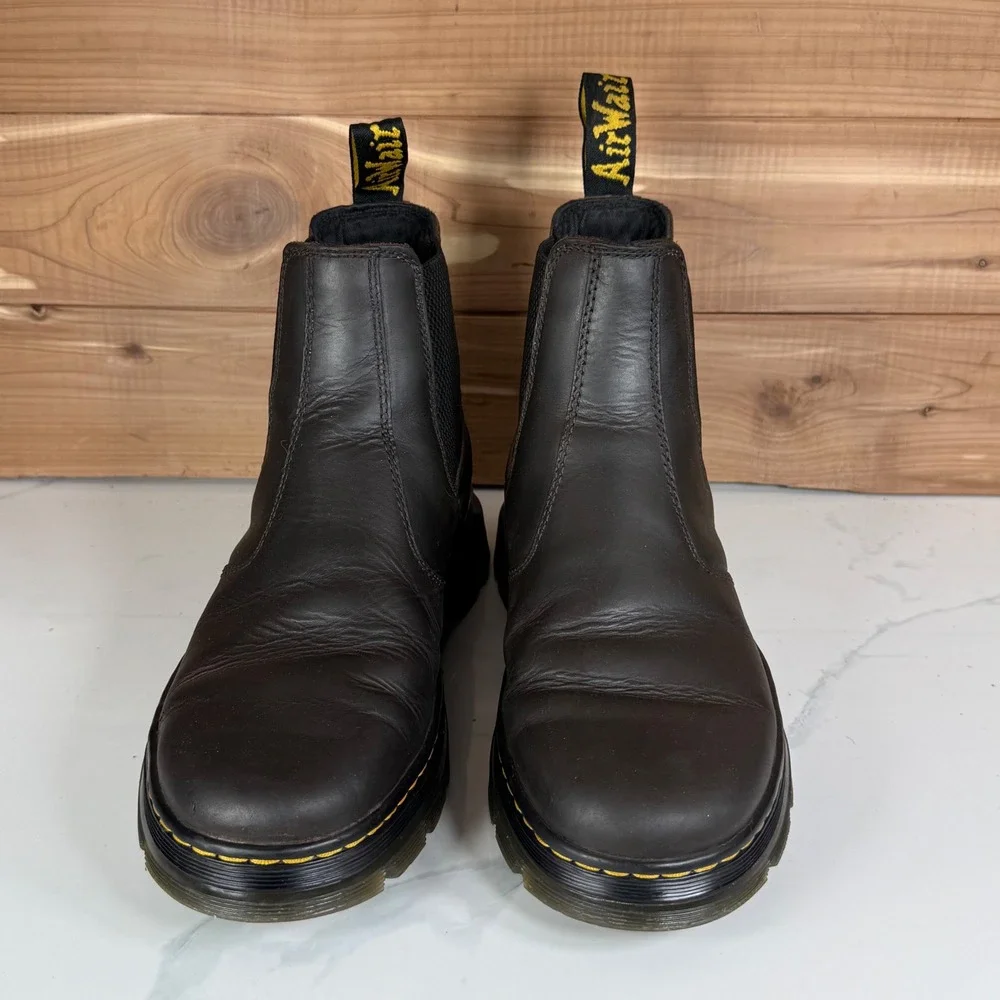Dr. Martens Embury Crazy Horse Leather Casual‎ Boots Dark Brown Men's size 8